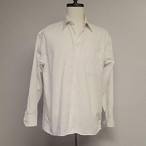 Emanuel Ungaro White Dress Shirt, size L (16.5 32/33)